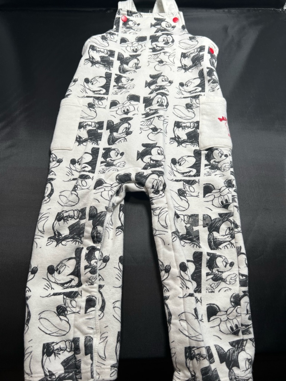 Mickey Mouse Long Cloth Overalls 12–18 Months – Disney Baby One-Piece Outfit